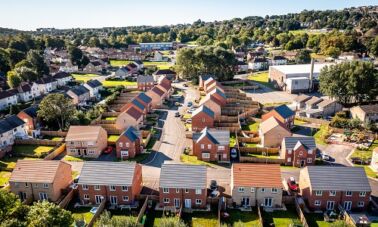 Drone Photograph, Housing development, Bradford