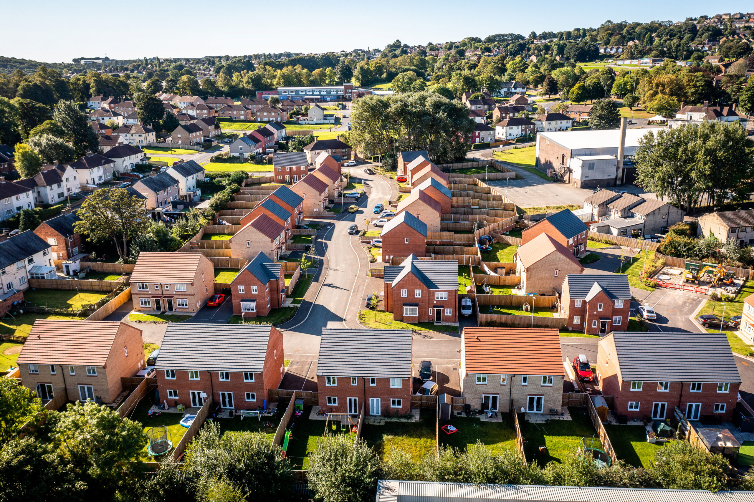 Drone Photography. Housing development, Bradford