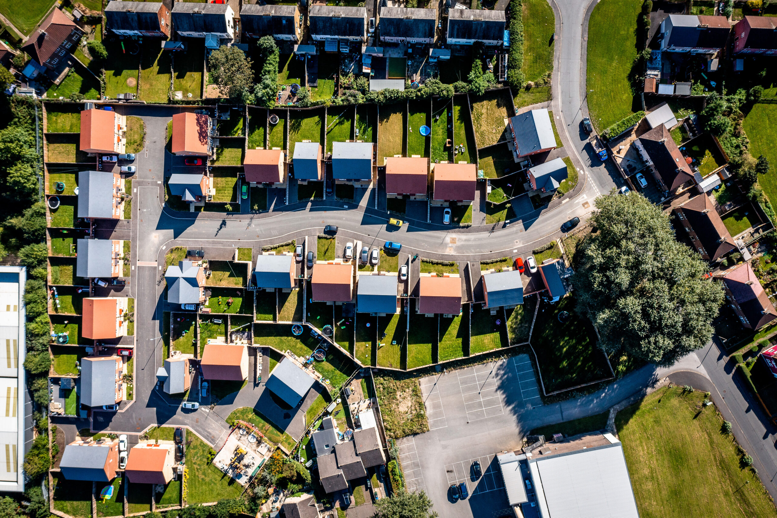 Drone Photograph, Housing Development, Holybrook, Bradford