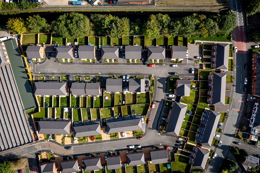 New Homes in Norwich Green Rochdale - Ariel shot