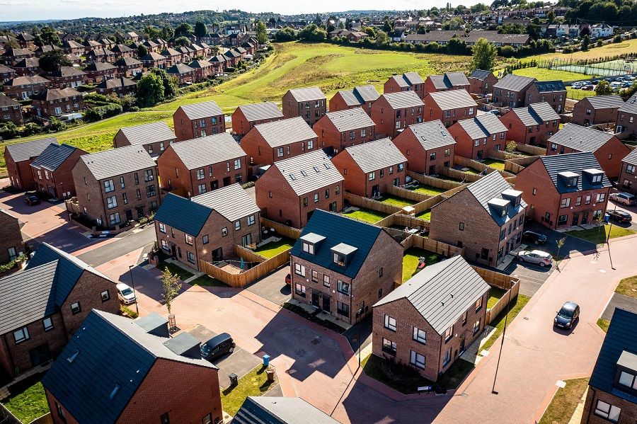 Drone Photography, Housing development, Sheffield
