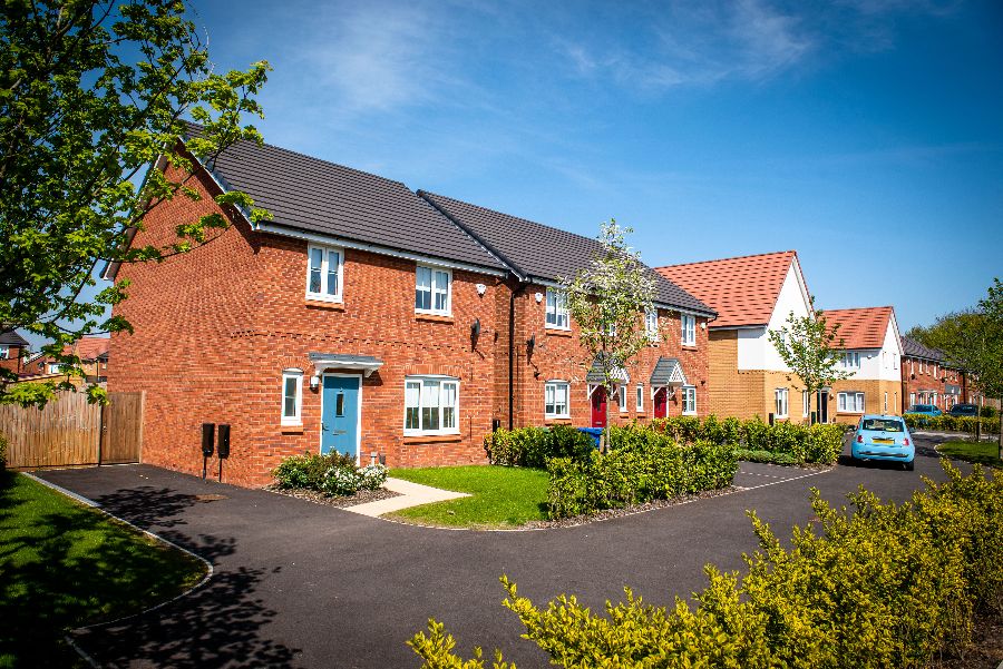 Family houses at Belmont Place, Hindley Green