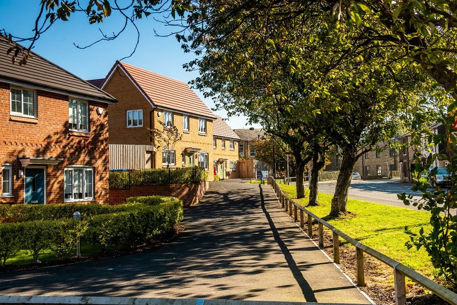 Tree-lined Family Housing, Coral Mill, Rochdale