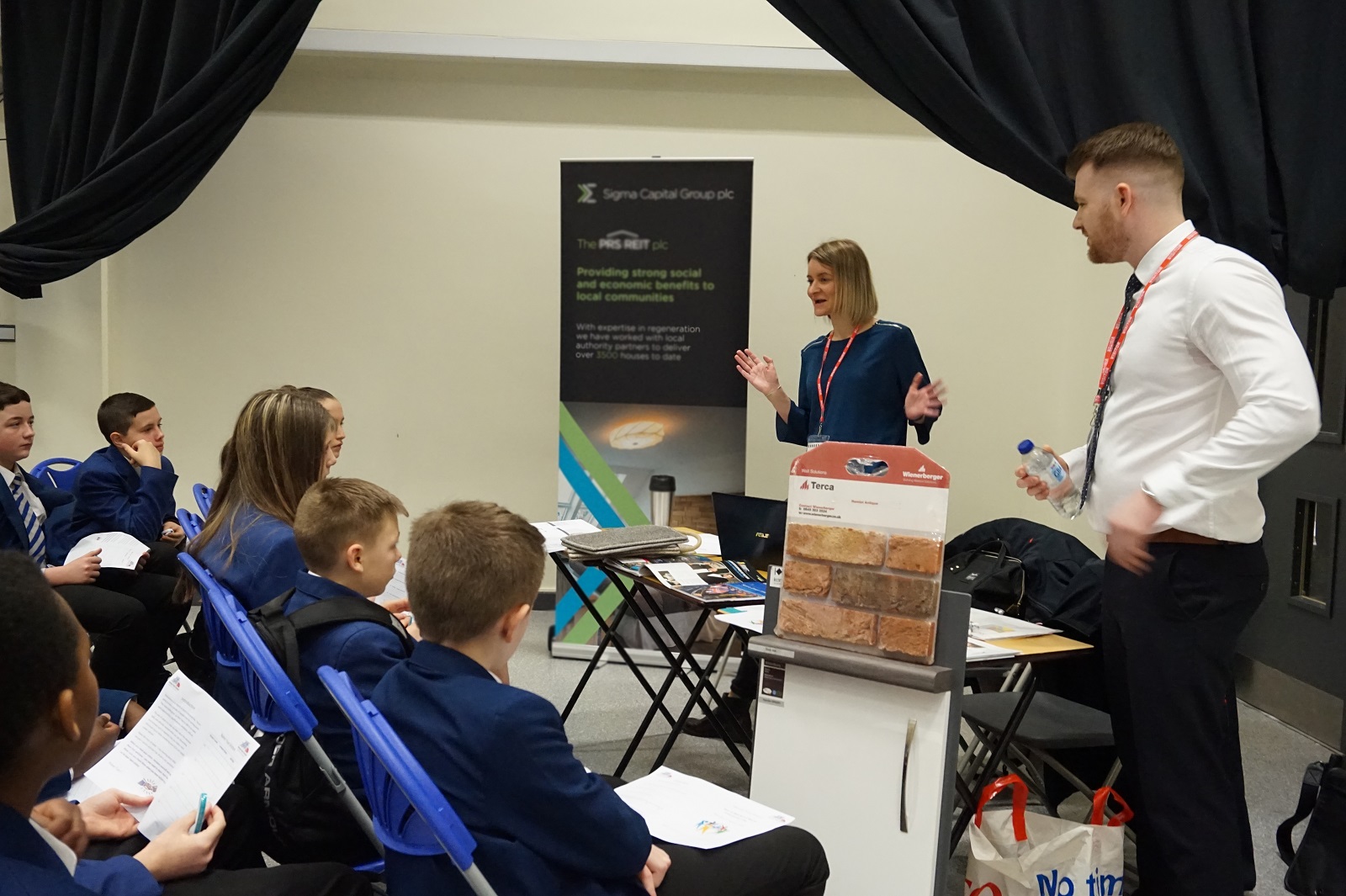 Children learning in a classroom