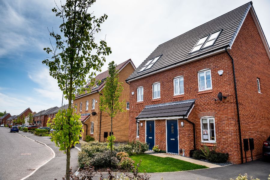 Family houses at Juniper Grove, St Helens