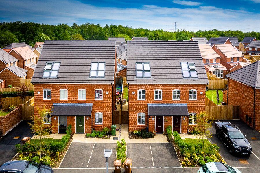 Family houses at Juniper Grove, St Helens