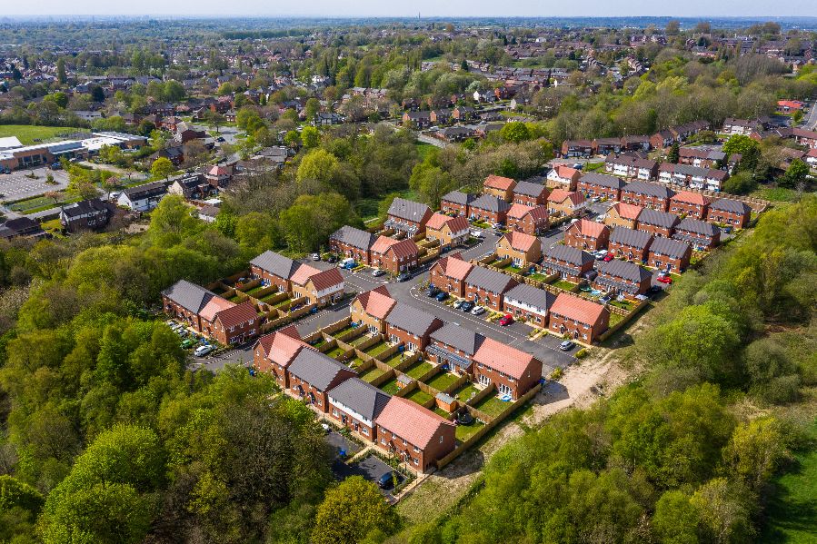 Family houses at Shrewsbury Close, Middleton