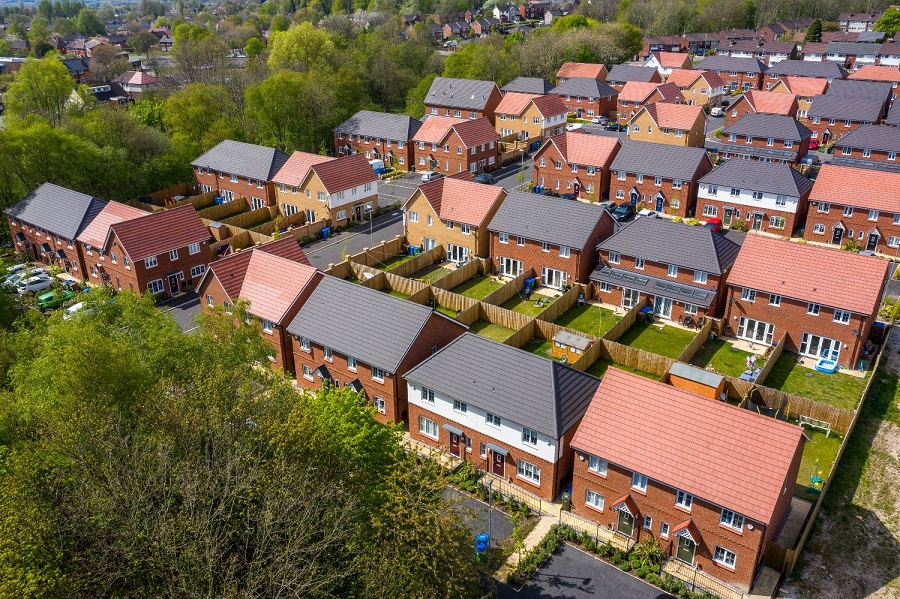 Family houses at Shrewsbury Close, Middleton