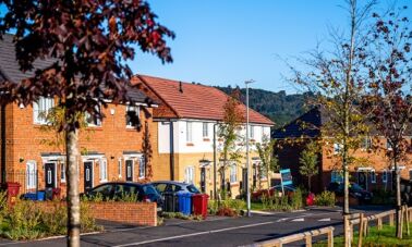 Street scene of family houses, Queen Victoria Place, Blackburn