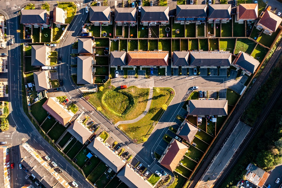 Queen Victoria Place, Aerial Shot, Blackburn