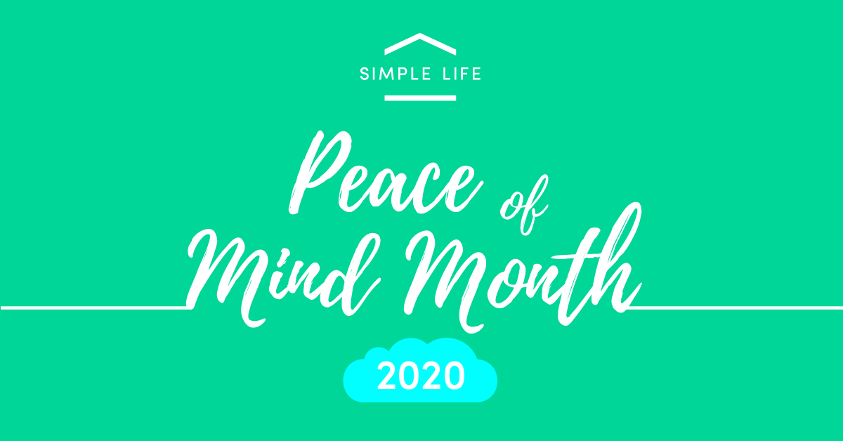 Peace of mind month poster