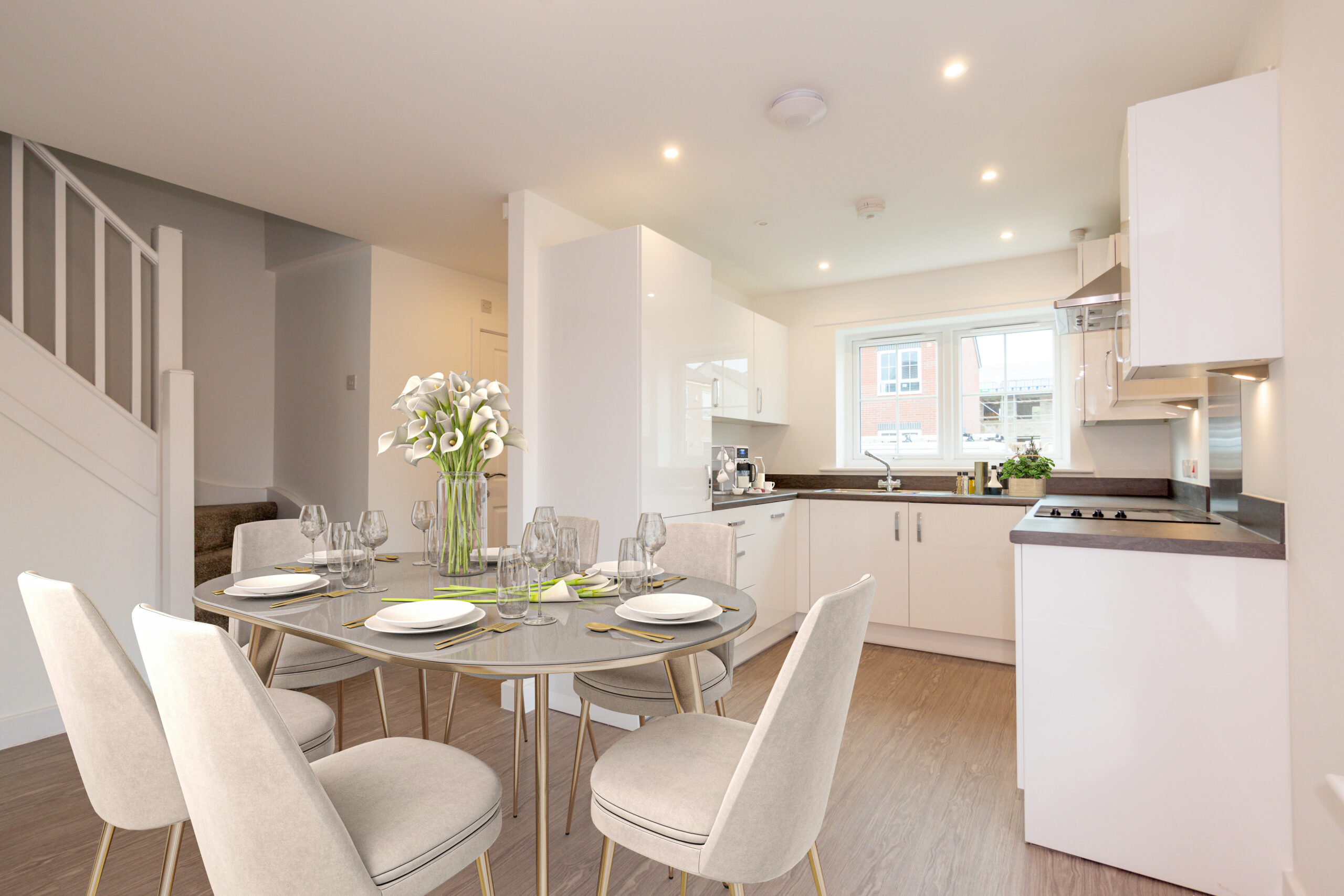 CGI staged kitchen
