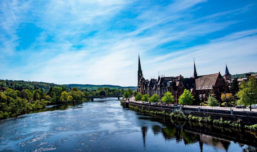 Beautiful picture of a river in Scotland