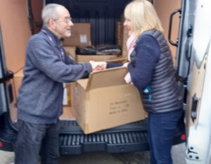 ESG Staff Unloading Boxes