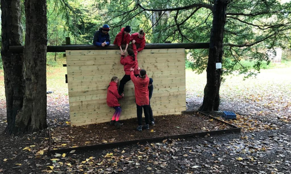 Kids enjoying an adventure trail