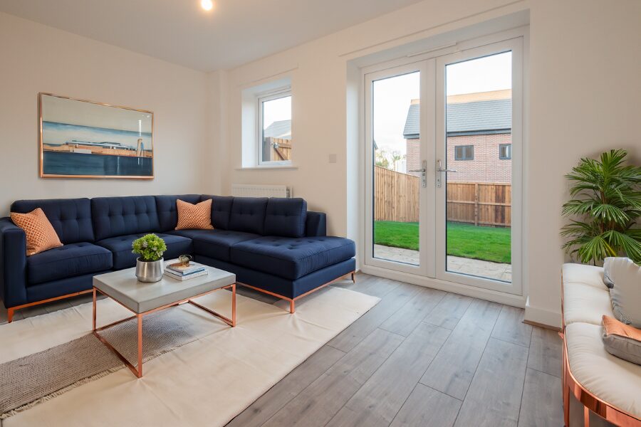 staged living area