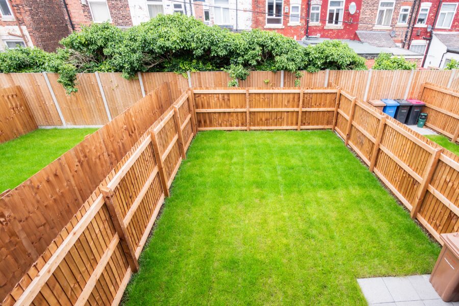 fenced garden