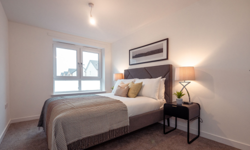 furnished bedroom