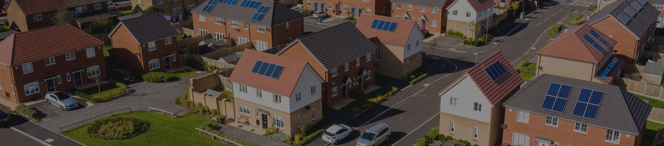 Ariel view of housing