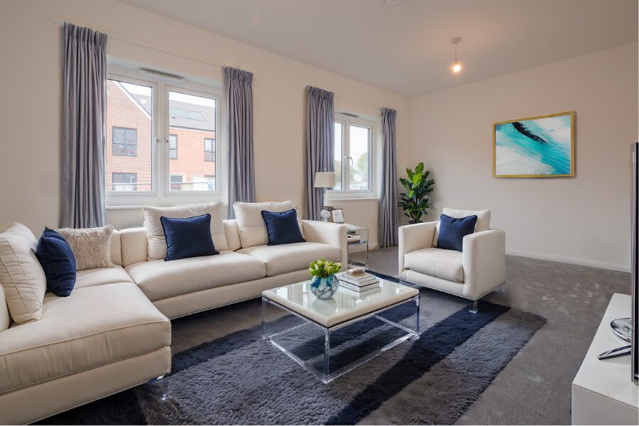 cranbrook virtually staged living area