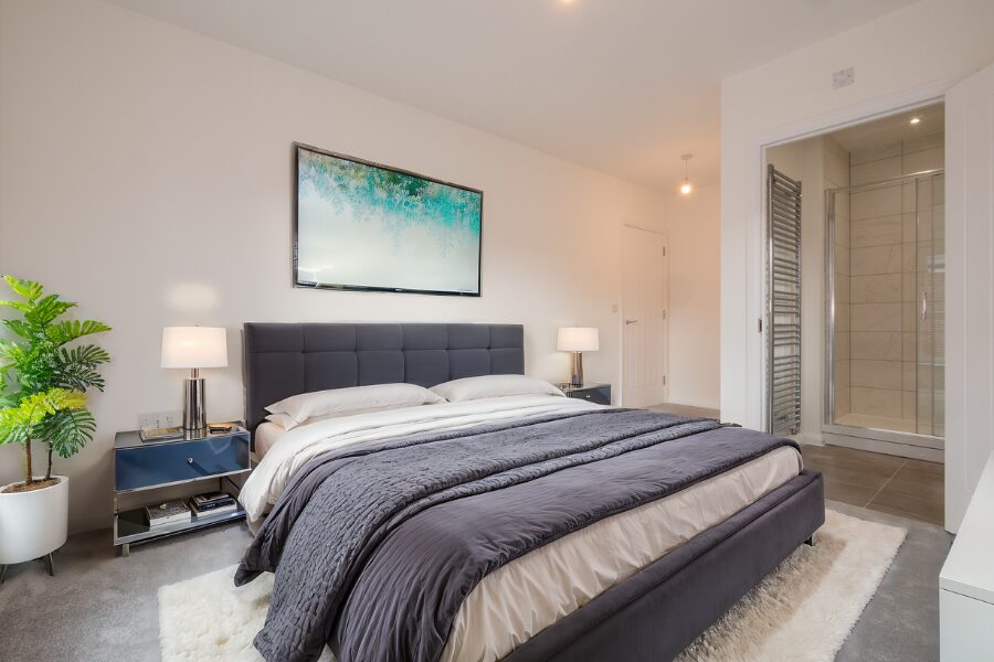 cranbrook virtually staged main bedroom
