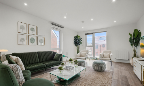 furnished living area