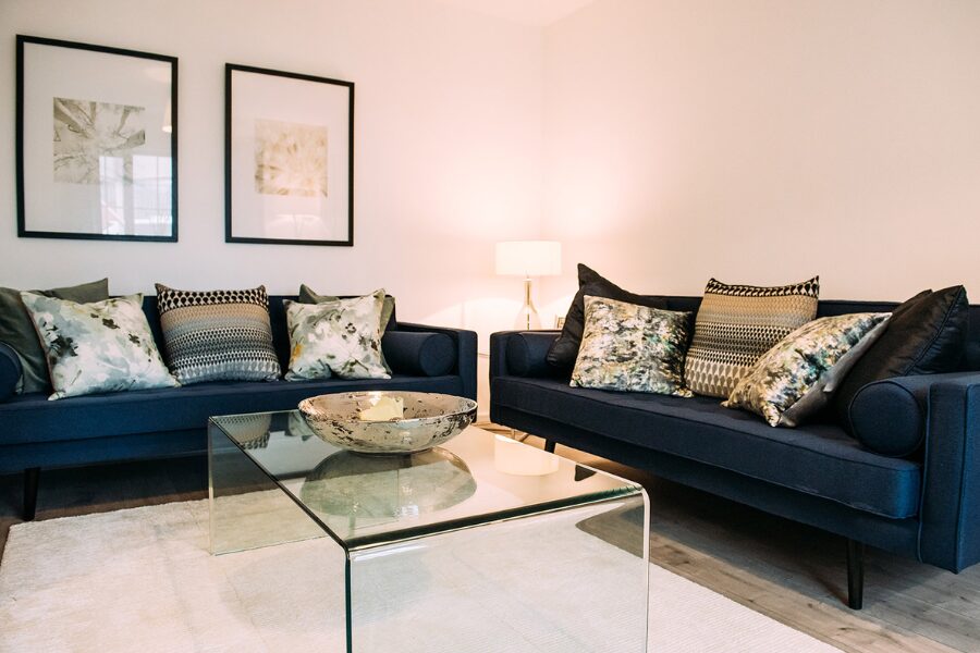 furnished living area