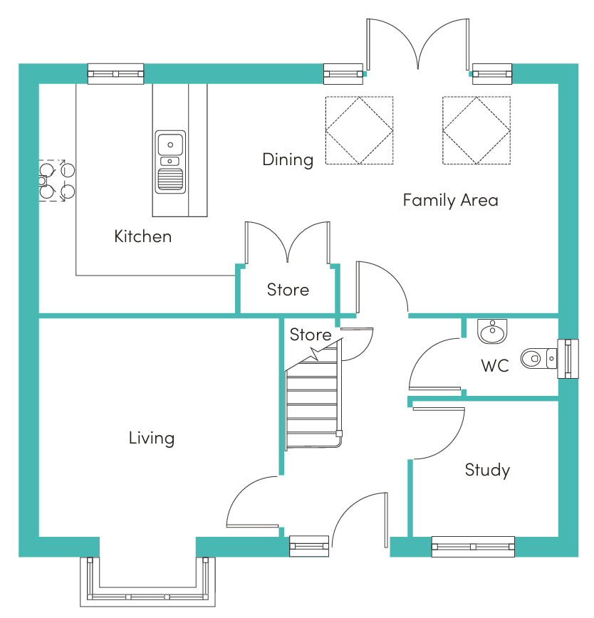bowmont ground floor