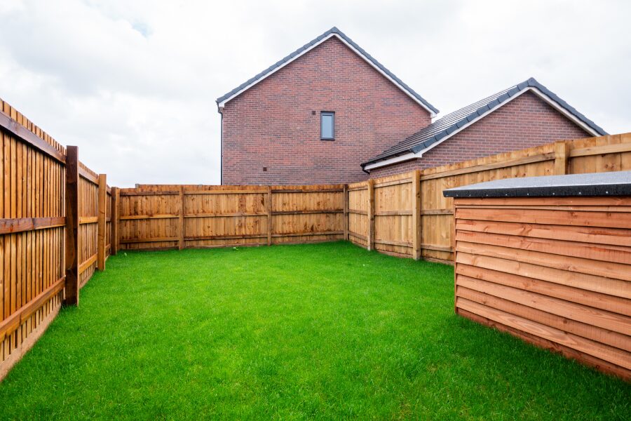 fenced garden