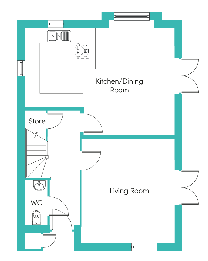 norwood ground floorplan