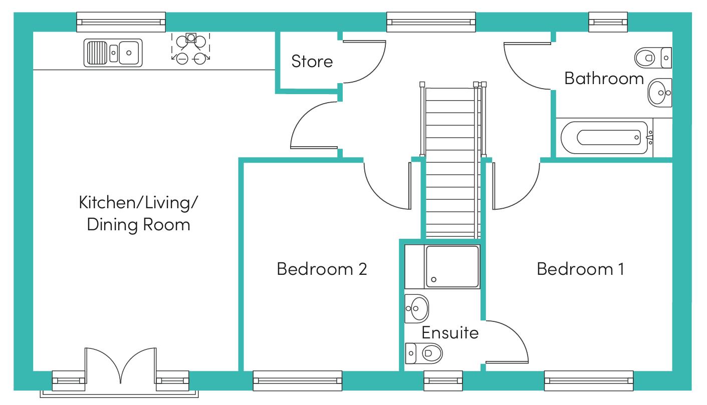 heath first floorplan