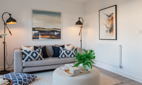 furnished living area