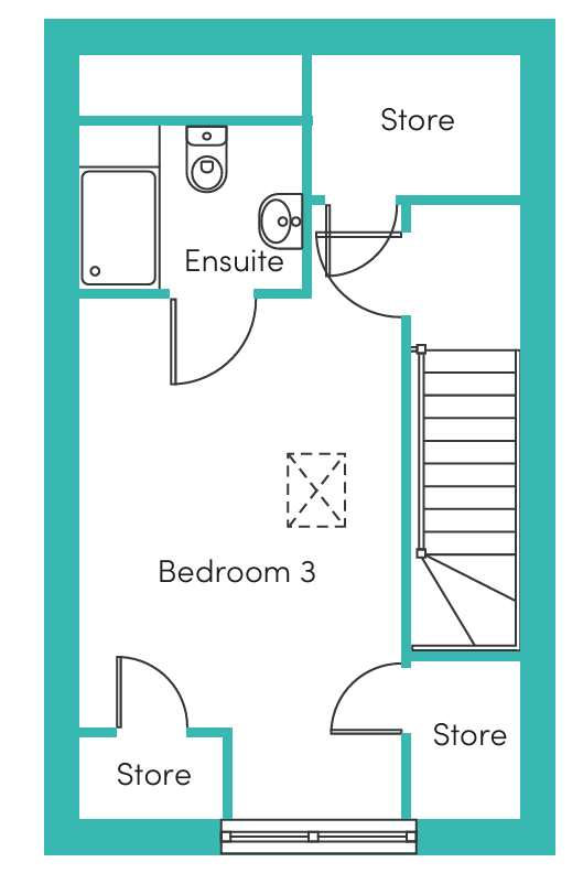 second floor plan
