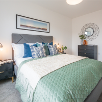 decorated bedroom