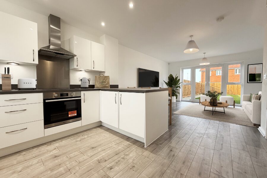 Curlew fitted white kitchen