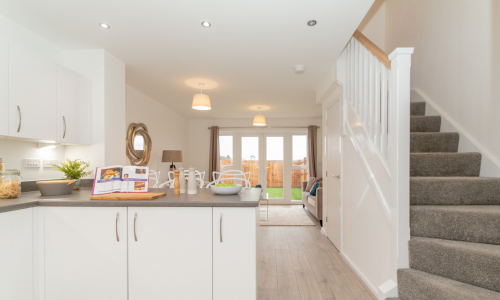 open plan kitchen