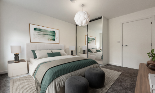 furnished bedroom