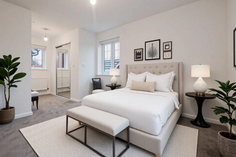 Spring master bedroom