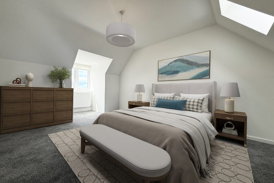 Greenwood top floor bedroom