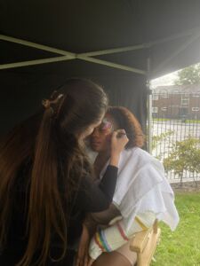 child getting their face painted