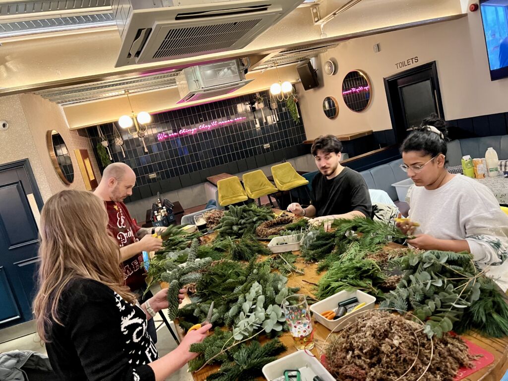 North East Wreath-Making Workshop: A Festive Evening in Sunderland