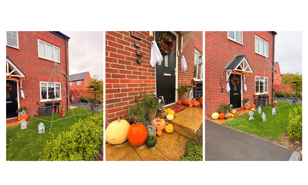 Residents halloween decorations