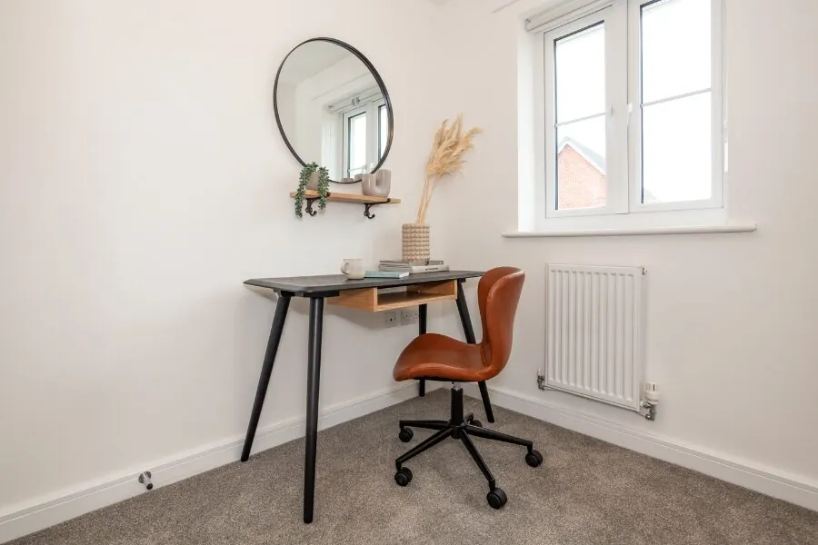decorated home office