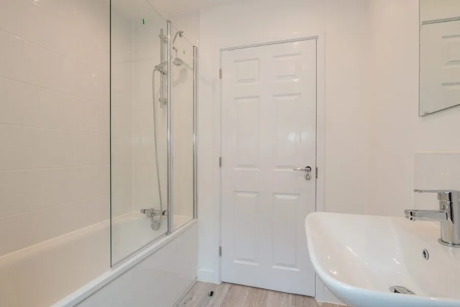 white fitted bedroom