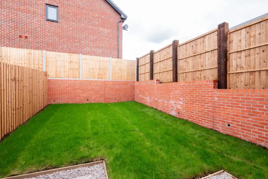 fenced garden