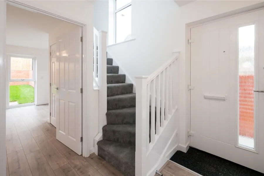 carpeted staircase