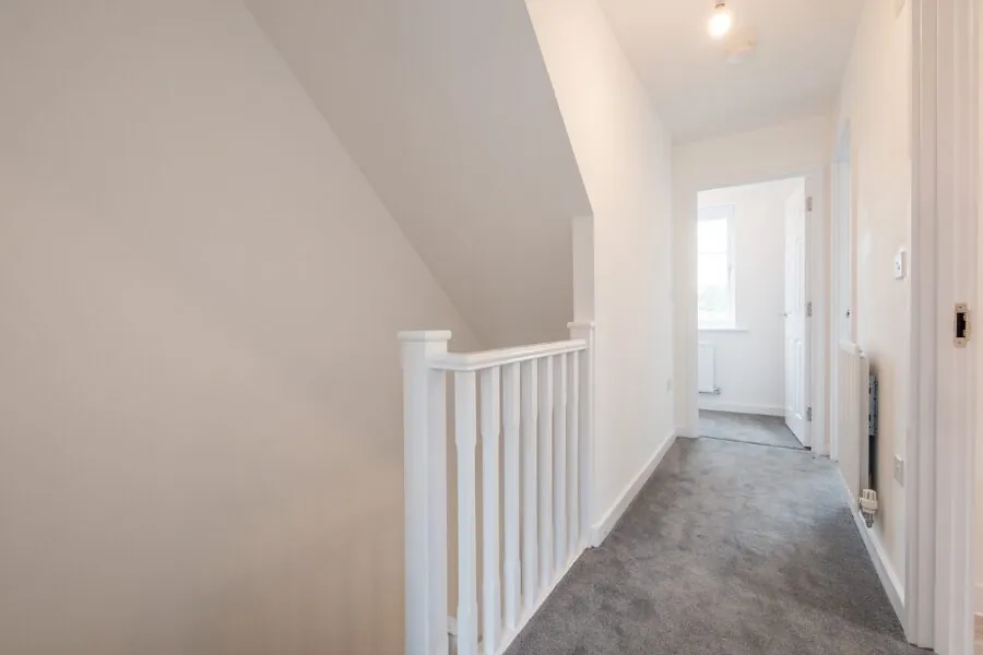 carpeted landing