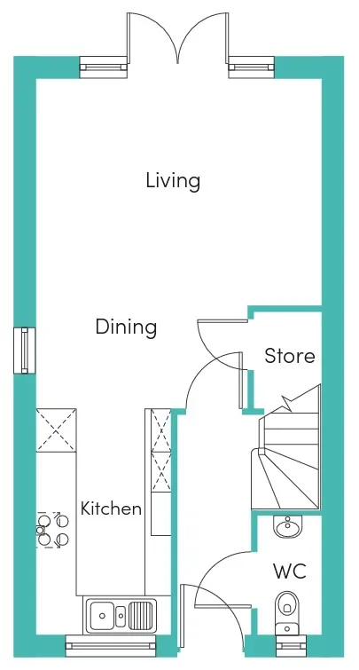 Hickory Ground Floor