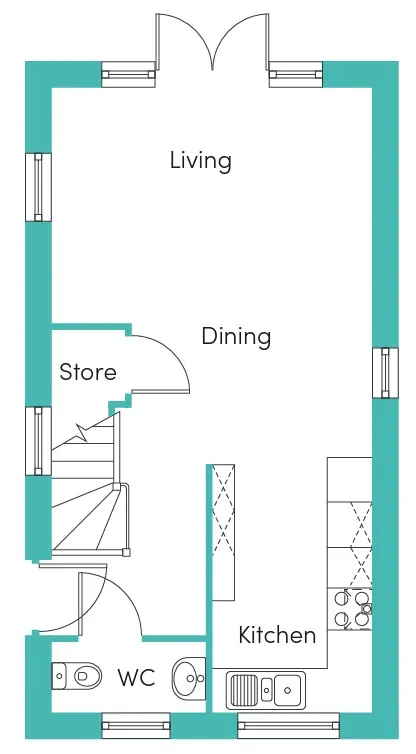 olive ground floor