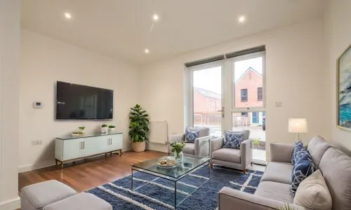 furnished living area